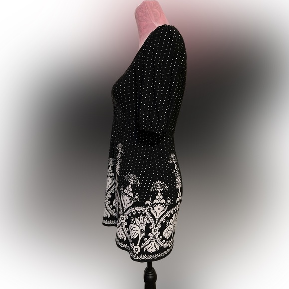 Amazing Find! Beautiful Refine Decadent Classic Classy Black & White Dress AGB - Picture 6 of 14